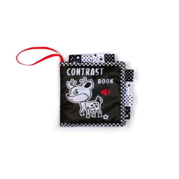 М`яка книга-пищалка Contrast book DEER, 0+ міс. – КНИЖКОВИЙ ХМАРОЧОС (125122)