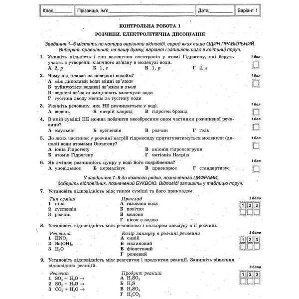 Хімія 9 кл. Зошит +лаб. роб. Тест-контроль. (Весна) – Титаренко Н. В. – ВЕСНА