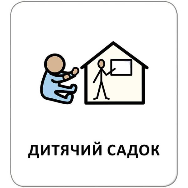 Картки з піктограмами. Заклади та професії