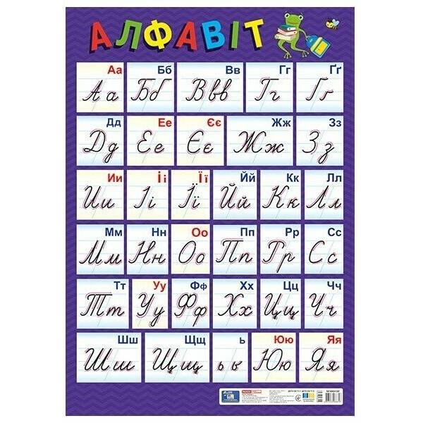 Плакат. Український алфавіт (прописний) оновлений