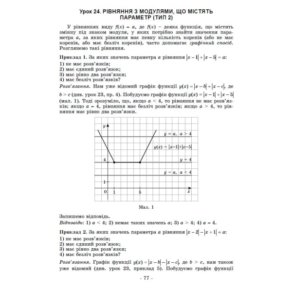 Істер О. С. / Задачі з параметрами. Основні типи і види. Посібник для учнів 7-9кл. (2025)НУШ