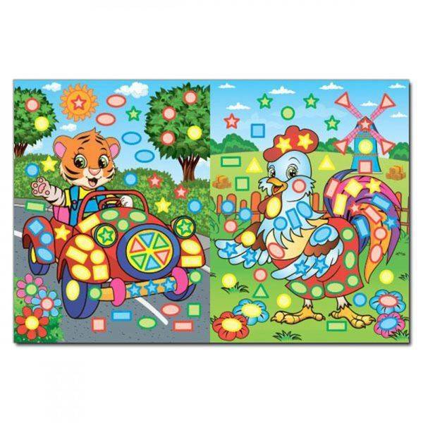 Чарівна мозаїка з наліпками. Синя. 9786175367537