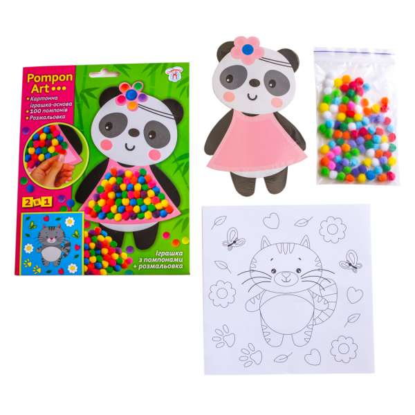 Набір для творчості. Pompon Art. Панда