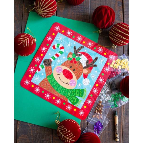 Новорічні листівки з паєтками. Новий рік