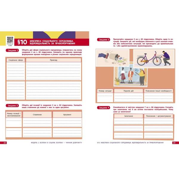 Здоров’я, безпека та добробут. Робочий зошит для 8 класу ЗЗСО