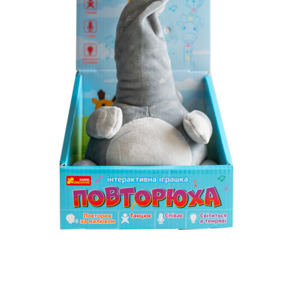 Інтерактивна іграшка-повторюха. Котик