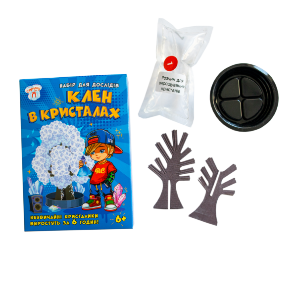 Набір для дослідів. Клен в кристалах. Білий