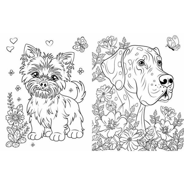 Велика книга розмальовок. Коти та собаки