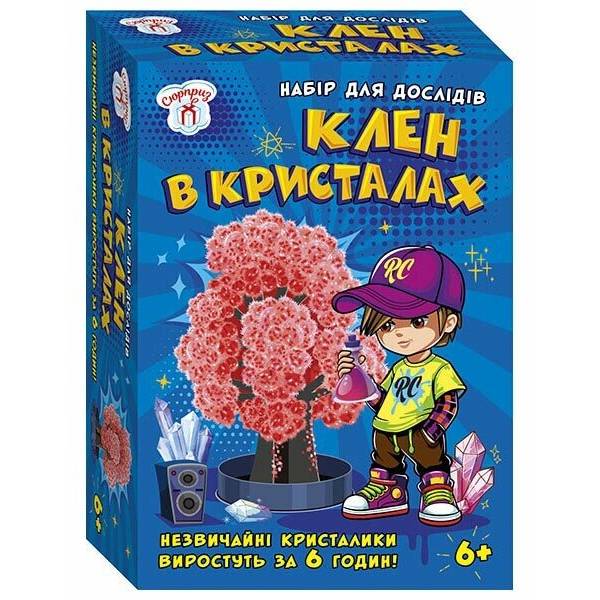 Набір для дослідів. Клен в кристалах. Червоне