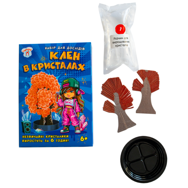 Набір для дослідів. Клен в кристалах. Персикове