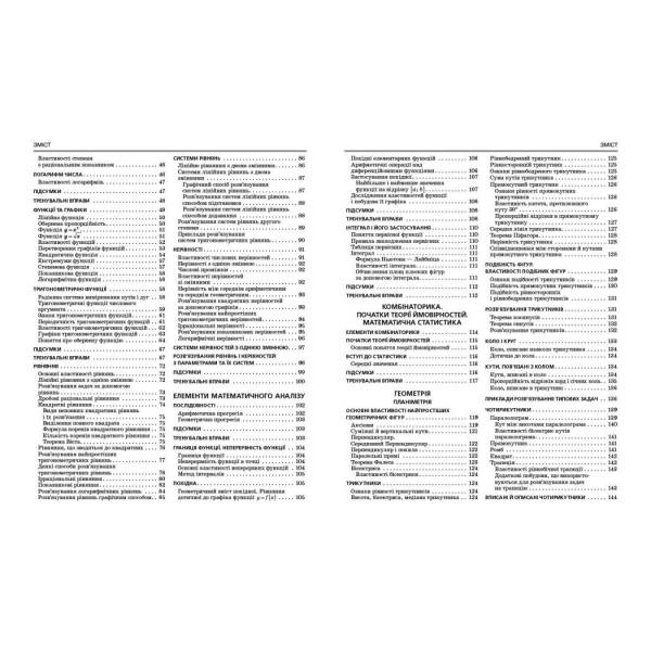 НМТ 2026. Математика. Довідник-практикум