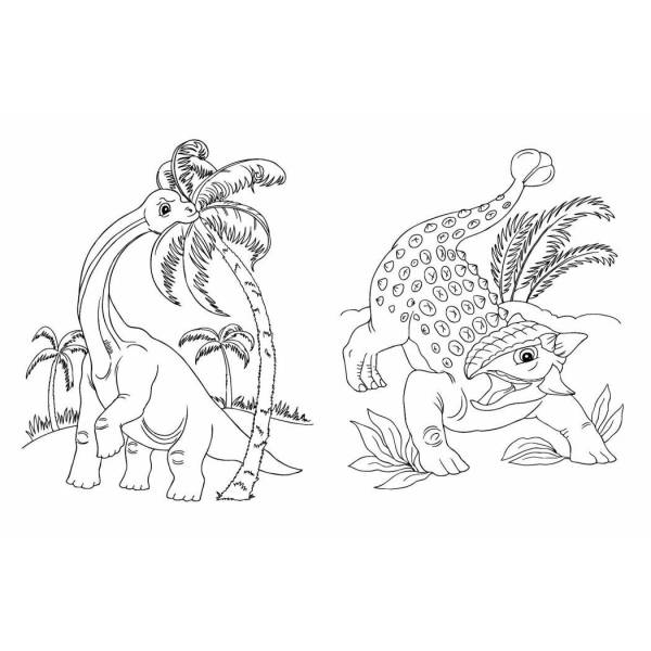 Велика книга розмальовок. Динозаври