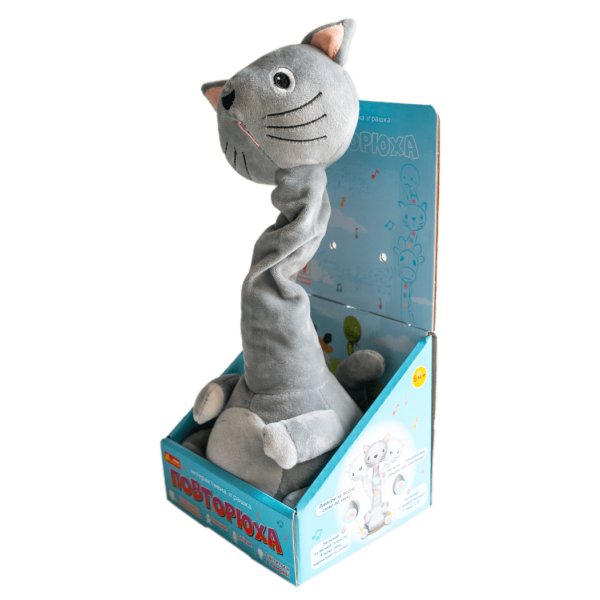 Інтерактивна іграшка-повторюха. Котик