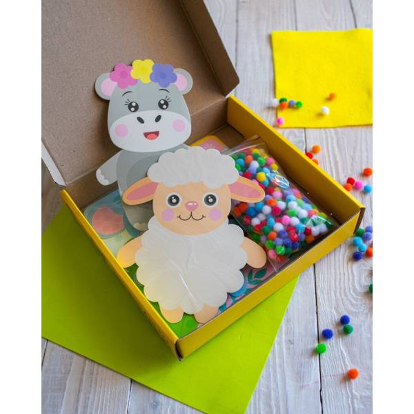 Великий набір для творчості. Pompon Art. Дракончик