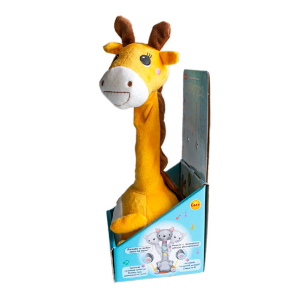 Інтерактивна іграшка-повторюха. Жираф