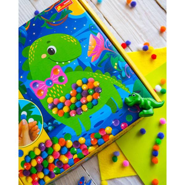 Великий набір для творчості. Pompon Art. Дракончик