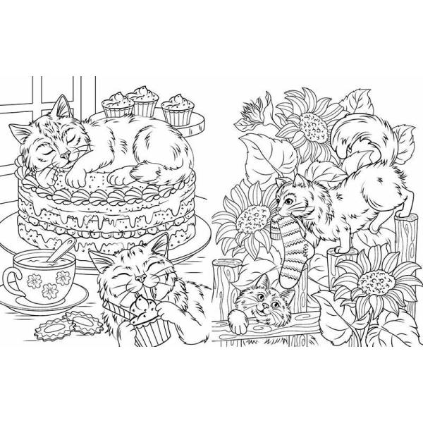 Велика книга розмальовок. Коти та собаки