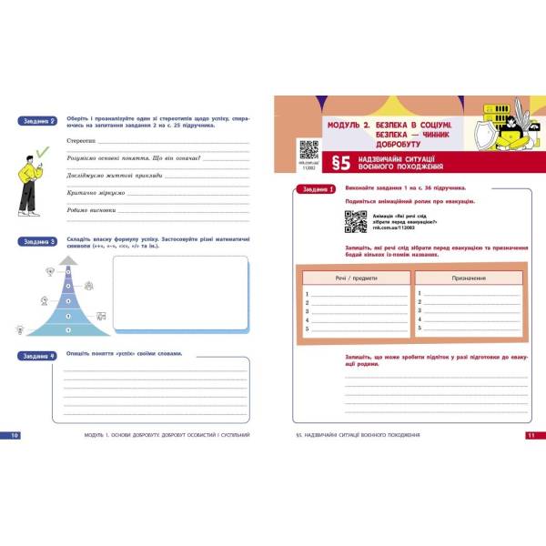 Здоров’я, безпека та добробут. Робочий зошит для 8 класу ЗЗСО