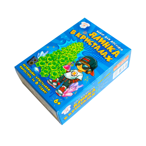 Набір для дослідів..Ялинка в кристалах. Зелена