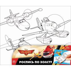 4004-24. Роспись по холсту 'Самолеты'