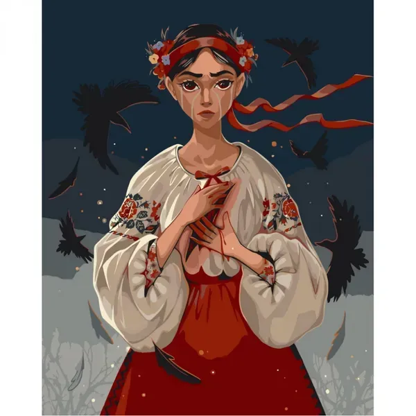 73612638346224.webp Картина за номерами ArtCraft 40х50 см "Катерина" by ©lien_illustration 10080-AC - Зображення 1