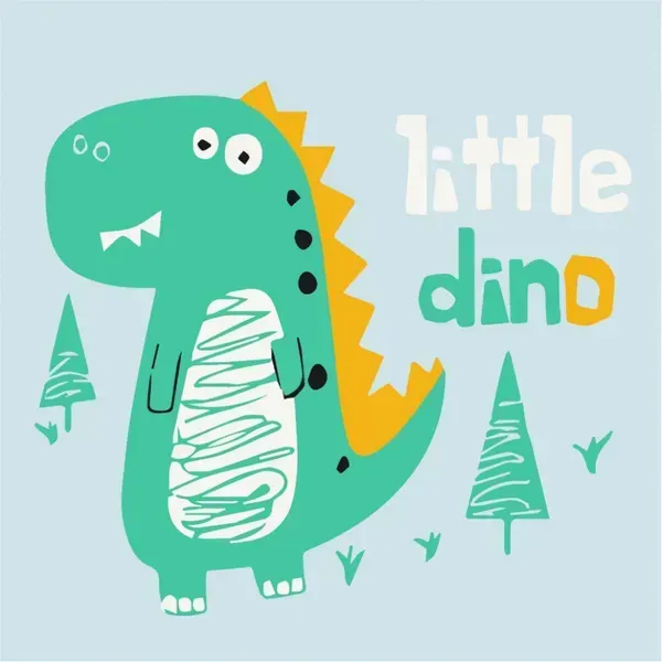 Картина за номерами ArtCraft 30х30 см "Little dino" 15008-AC