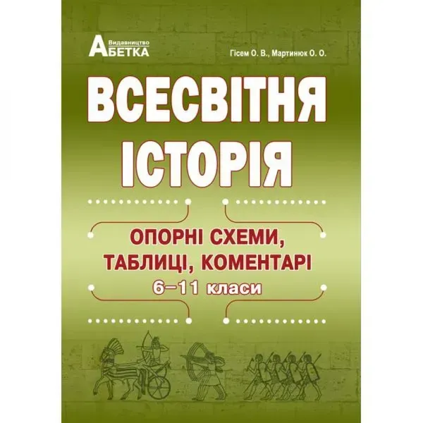 ЗНО 2024. Всесвітня історія. Опорні схеми, таблиці, коментарі (6-11 класи). Гісем О.В. 978-966-682-412-0