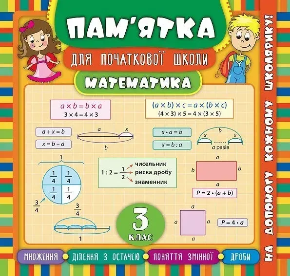 Пам’ятка для початкової школи. Математика. 3 кл. - Соколова І.І. - УЛА (104879)
