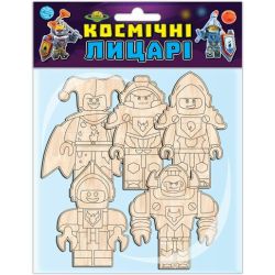 Дерев'яна розмальовка. Космічні лицарі