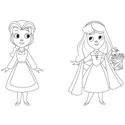 Disney Маля. Гра з кольором. Принцеса