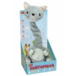 Інтерактивна іграшка-повторюха. Котик