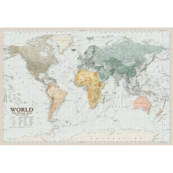 Карта світу політична. World. Politikal map М1: 34 500 000, 88*60см. англ. мова, папір / ІПТ Карта світу політична. World. Politikal map М1: 34 500 000, 88*60см. англ. мова, папір / ІПТ