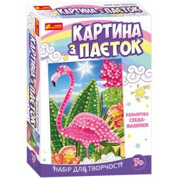 Картина з паєток. Фламінго