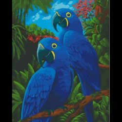 Картина за номерами "Гіацинтові ари" 30*40 см / ART CRAFT