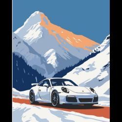 Картина за номерами "Porsche 911" 40*50 см / ART CRAFT