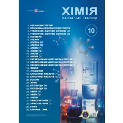 Хімія. Навчальні таблиці. 10 клас
