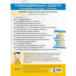 Комплект плакатів "Громадянська освіта. Інтегрований курс. 10 клас"