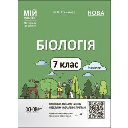 Мій конспект. Біологія. 7 клас. І семестр. Матеріали до уроків