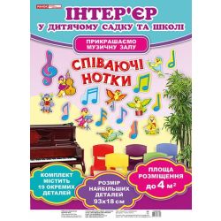 Набір для оформлення музичної зали. Співаючи нотки