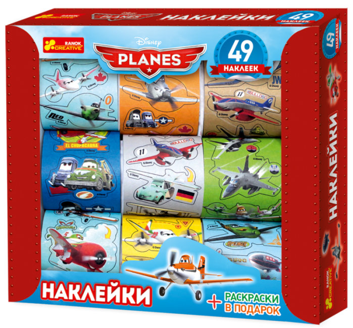 Наклейки в коробке. Самолеты 1. Disney (рос.)