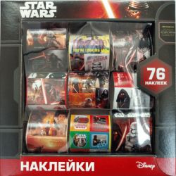 Наклейки в коробке. Star Wars. (76 шт). Disney (рос.)