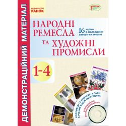 Народні ремесла та художні промисли. 1-4 клас. Демонстраційний матеріал + CD-диск