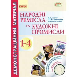 Народні ремесла та художні промисли. 1-4 клас. Демонстраційний матеріал + CD-диск