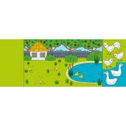 Розфарбовуємо, вирізаємо, клеїмо. Хто пасеться на лузі?