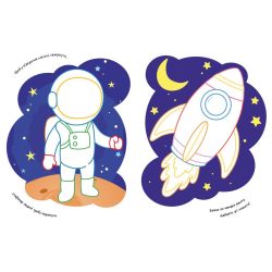Розмальовки. Віршики. Завдання. Космос