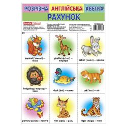 Розрізна англійська абетка. Рахунок