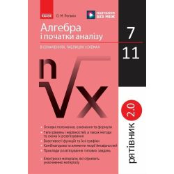Рятівник 2.0. Алгебра і початки аналізу в означеннях, таблицях і схемах. 7–11 класи