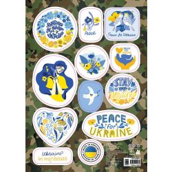 Стікери MADE IN UKRAINE. Pray for Ukraine